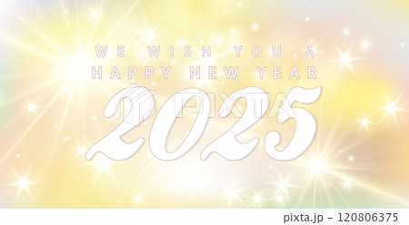 We Wish You a Happy New Year on the beautiful 2025 Illustration design 120806375