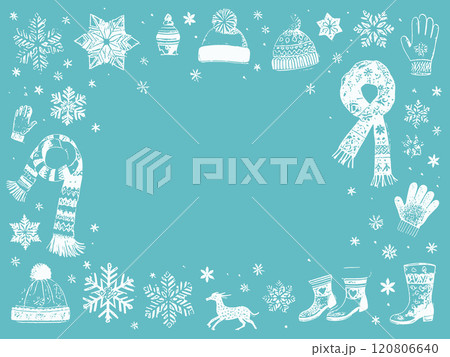 minimalistic Contour drawing of winter clothes on a monochrome background. High quality illustration minimalistic Contour drawing of winter clothes on a monochrome background. High quality illustration 120806640