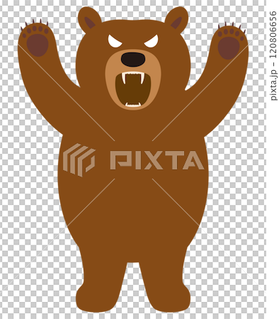 怒っているクマのイラスト 怒っているクマのイラスト 120806656