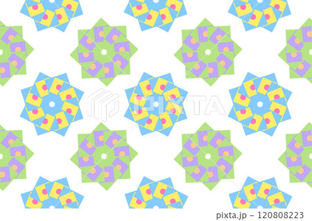Colorful Kaleidoscope Floral Pattern Colorful Kaleidoscope Floral Pattern 120808223