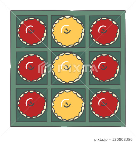 Korean Holiday Gift Set Illustration Korean Holiday Gift Set Illustration 120808386