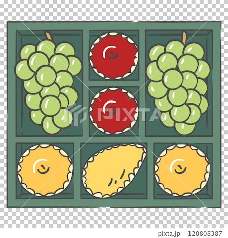 Korean Holiday Gift Set Illustration Korean Holiday Gift Set Illustration 120808387