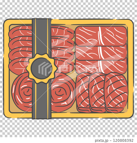 Korean Holiday Gift Set Illustration Korean Holiday Gift Set Illustration 120808392
