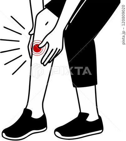 a young woman with knee pain a young woman with knee pain 120809020