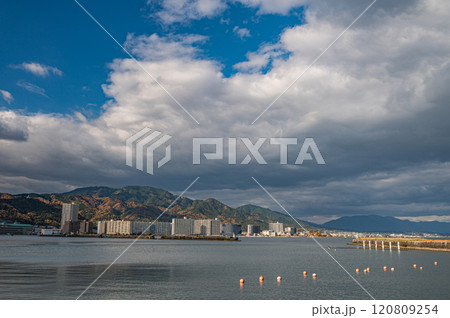 琵琶湖岸風景 大津市浜大津 琵琶湖岸風景 大津市浜大津 120809254