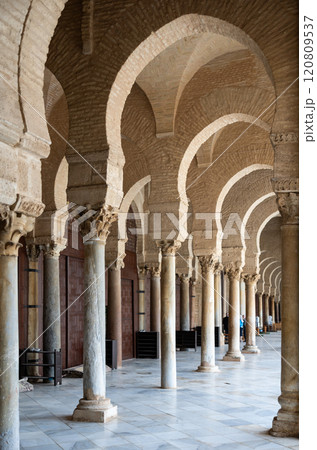 Great Mosque of Kairouan Mosque of Uqba - patio. Tunisia Great Mosque of Kairouan Mosque of Uqba - patio. Tunisia 120809537