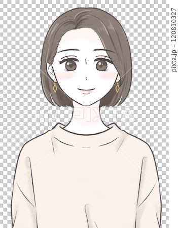 若い女性のイラスト 120810327