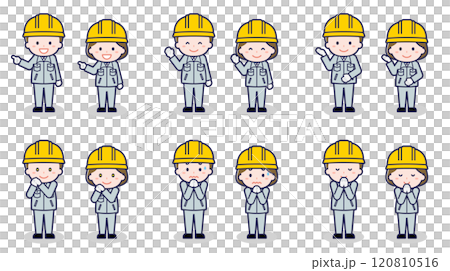 Male and female construction workers 04 120810516