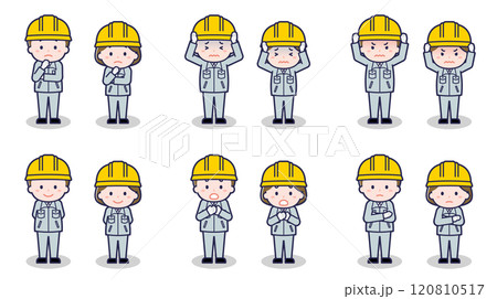 工事作業員の男女 05 120810517