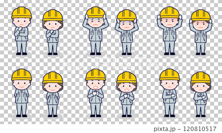 工事作業員の男女 05 120810517