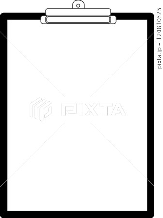 シンプルで汎用性の高いクリップボードのイラスト素材 120810525