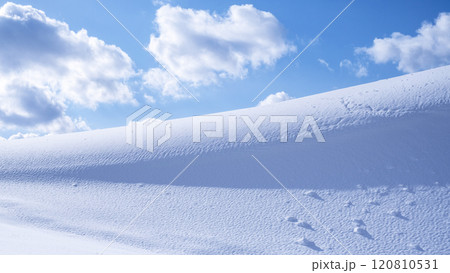 鳥取砂丘の雪景色  120810531