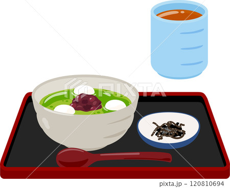 抹茶ぜんざいと塩昆布 120810694