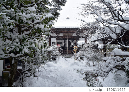 雪の天龍寺 慈濟院 弁天堂 雪の天龍寺 慈濟院 弁天堂 120811425