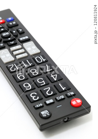 リモコン、テレビ、家電、遠隔操作、手、電気、家電製品、デジタル、操作、数字、電源、遠隔、通信、ボタン リモコン、テレビ、家電、遠隔操作、手、電気、家電製品、デジタル、操作、数字、電源、遠隔、通信、ボタン 120811924