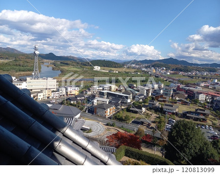 福知山城 天守から東方面の景色 福知山城 天守から東方面の景色 120813099