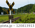 旅と鉄道　思い出　踏切 120813913