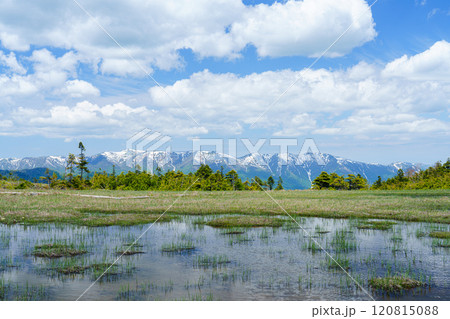 田代山登山　美しい高層湿原　絶景登山 120815088