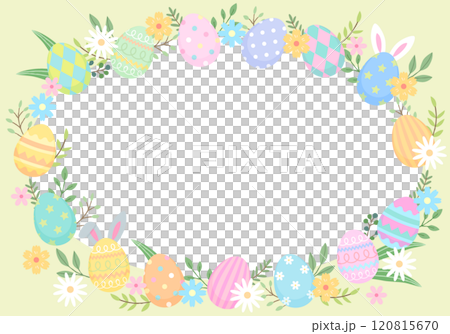Easter egg illustration frame landscape 120815670