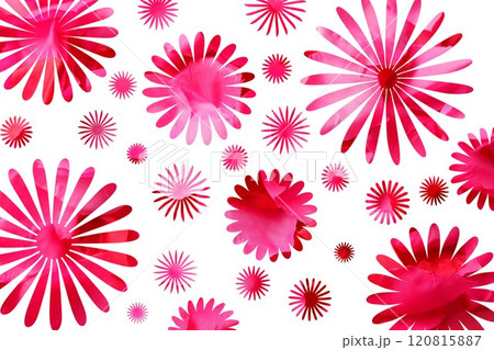 ピンクの花のレター素材 120815887