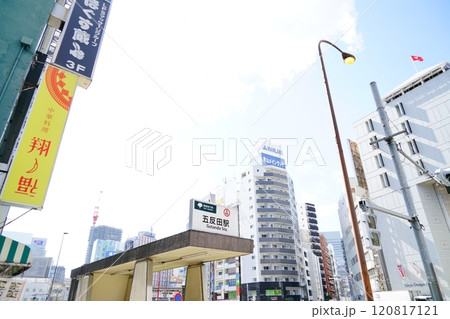 都営浅草線五反田駅とショッピングビル 120817121