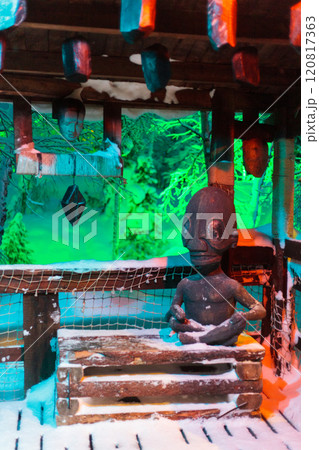 Magic forest at winter, Mysterious Forest in Murmansk region, Kirovsk, fantastic creation Magic forest at winter, Mysterious Forest in Murmansk region, Kirovsk, fantastic creation 120817363