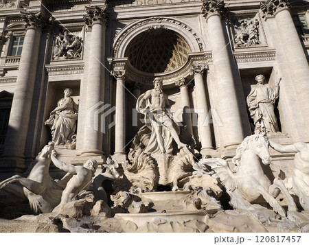 trevi fountain under restoration trevi fountain under restoration 120817457