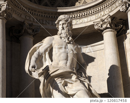 trevi fountain under restoration 120817458