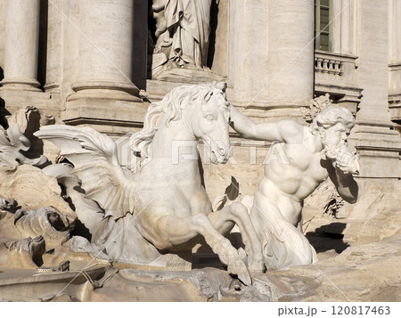 trevi fountain under restoration trevi fountain under restoration 120817463
