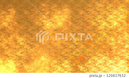 金色の和柄模様・背景 金色の和柄模様・背景 120817632
