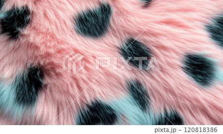 Animal Skin In Mint And Pink Colors Texture 120818386