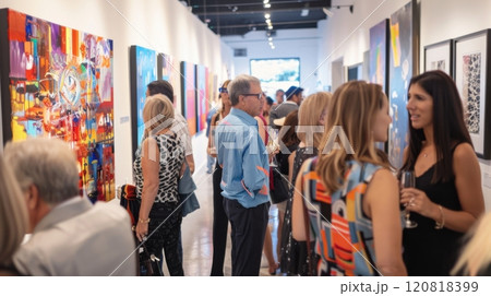 Artists Celebrating A Successful Gallery Opening 120818399
