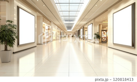 Billboard Mockup In A Shopping Mall 120818413