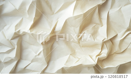 Folded Crumpled Paper Texture Background 120818517