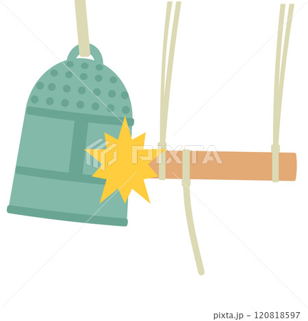 除夜の鐘のイラスト 除夜の鐘のイラスト 120818597