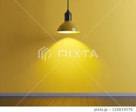 部屋を照らす照明器具 120819370