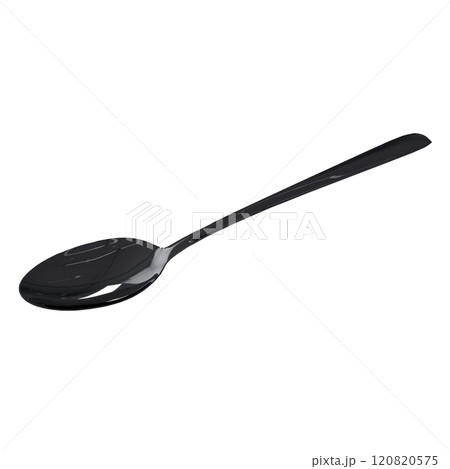 Black stainless steel spoon designed for modern dining experiences 120820575