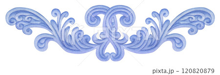 Blue weaving, beautiful delicate lace vignettes. Decorative border for template in vintage style for fabrics and textiles, wallpaper, packaging, frames, ribbons, scrapbooking, any creative idea. Blue weaving, beautiful delicate lace vignettes. Decorative border for template in vintage style for fabrics and textiles, wallpaper, packaging, frames, ribbons, scrapbooking, any creative idea. 120820879