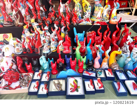 Colourful souvenirs of Naples, Christmas souvenirs 120821619