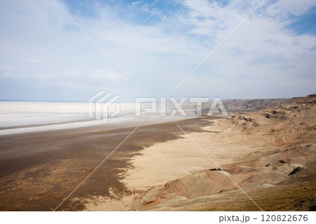 Mangystau region landscape, Karyn Zharyk depression, Kazakhstan 120822676