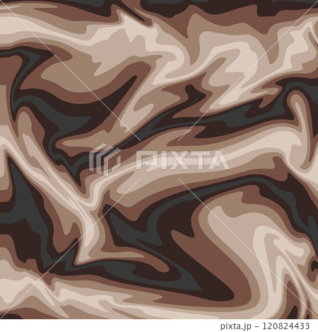 Vector illustration. Abstract wavy background in brown tones 120824433