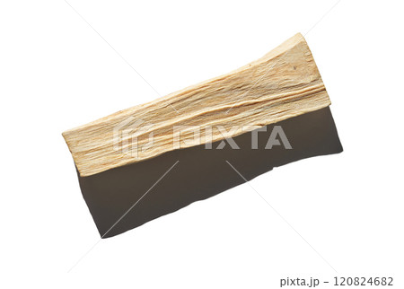 Close up of a single piece of dry firewood with shadow on white background Close up of a single piece of dry firewood with shadow on white background 120824682
