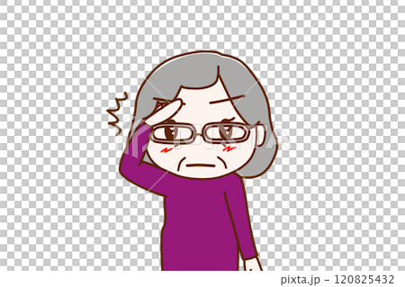 (上半身正面)キリッとした顔で敬礼して姿勢を正して了解する高齢の女性 (上半身正面)キリッとした顔で敬礼して姿勢を正して了解する高齢の女性 120825432