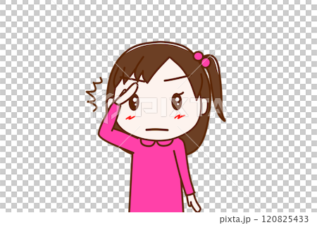 (上身正面)一名少女一臉尖刻行禮,端正姿勢,明白了。 (上身正面)一名少女一臉尖刻行禮,端正姿勢,明白了。 120825433
