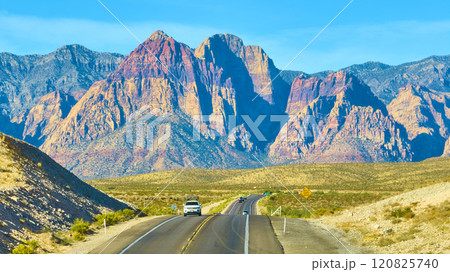 Red Rock Canyon Road Adventure Aerial Perspective 120825740