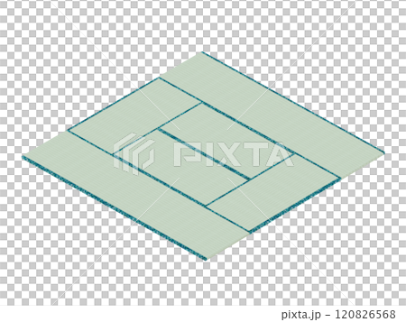 榻榻米 (8 榻榻米) 新榻榻米，等距 120826568