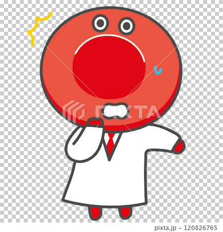 赤血球のキャラクターイラスト 120826765