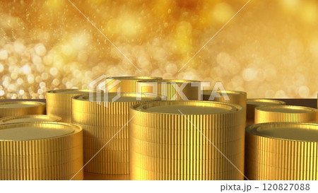 The Gold coins for earn or Business concept 3d rendering. 120827088