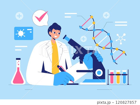 Biomarkers Vector Illustration featuring Biomarker DNA Biology Evidence, Nanotechnology, Structural Chemical Formulas, and Molecular Models Biomarkers Vector Illustration featuring Biomarker DNA Biology Evidence, Nanotechnology, Structural Chemical Formulas, and Molecular Models 120827857