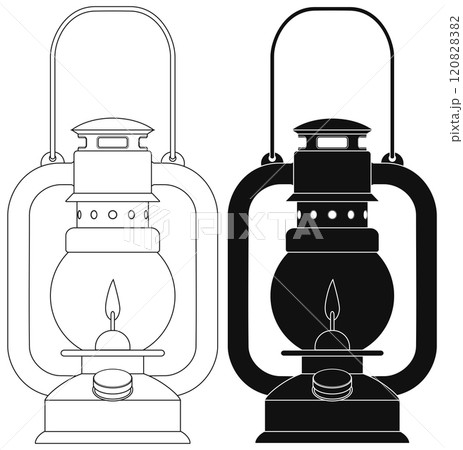 old style kerosene lamp. old style kerosene lamp. 120828382